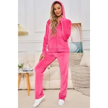 Aitmoask Women's Velour Track Suits for Comfort and Style