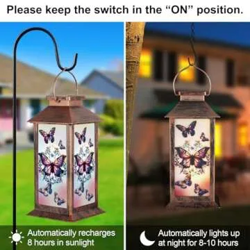 Solar Lantern Outdoor Garden Decor for Gifts and Beauty