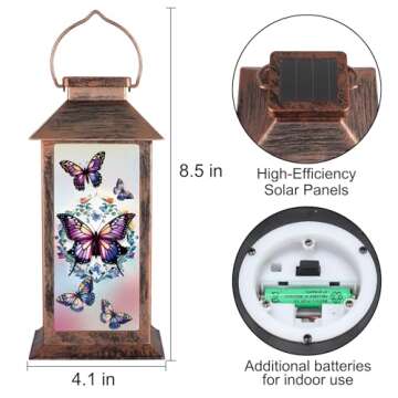 Solar Lantern Outdoor Garden Decor for Gifts and Beauty