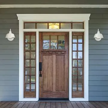 Design House Mason 1-Light Indoor/Outdoor Wall Light with Metal Shade, Dimmable, Wet Rated for Porch, Patio, and Garage, 579359