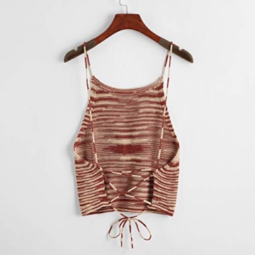 Stylish SweatyRocks Criss Cross Backless Crop Top