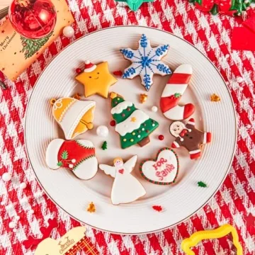 ETERSION Christmas Cookie Cutters Stainless Steel with Grips