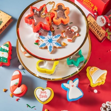 ETERSION Christmas Cookie Cutters Stainless Steel with Grips