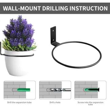 Neiteli 6 Pack Wall Plant Holder for Indoor & Outdoor Use