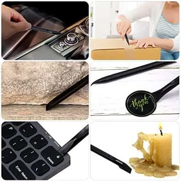 Versatile 9 Piece Plastic Scraper Tool for All Cleaning Needs