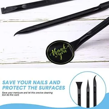 Versatile 9 Piece Plastic Scraper Tool for All Cleaning Needs