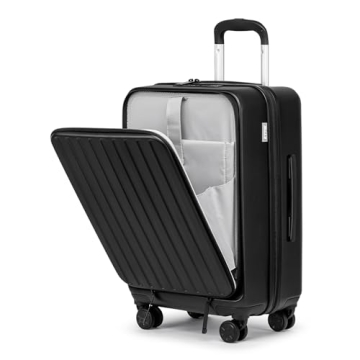 KYME Hardside Carry On Luggage with Laptop Compartment - Durable & Stylish, 20 Inch Suitcase with TS...