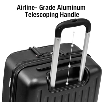 KYME Hardside Carry-On Luggage with Laptop Compartment