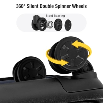 KYME Hardside Carry-On Luggage with Laptop Compartment