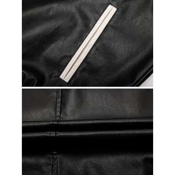 Aelfric Eden Mens Washed Faux Leather Jacket Vintage Graphic Baseball Jacket Unisex Coats Streetwear