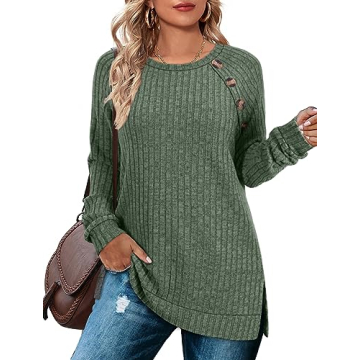 Bofell 2024 Trendy Long Sleeve Christmas Sweaters for Women