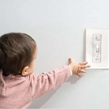 Light Switch Cover, ILIVABLE Child Proof Light Switch Guard Protects Your Lights from being Accidentally Turned On or Off by Children and Adults (Clear, 1 Pack)