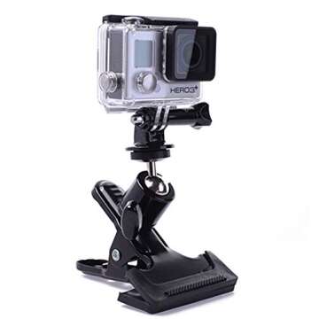 SLFC® Tripod Camera Clip Clamp - Flexible Mount for Cameras