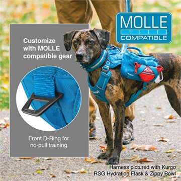 Kurgo Tactical Dog Harness: MOLLE Vest for All Dogs