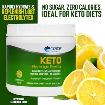 Trace Minerals Keto Electrolyte Powder for Hydration Support