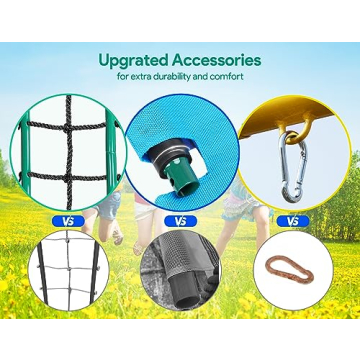 Osorie 6 in 1 Outdoor Swing Set for Kids - Fun and Durable