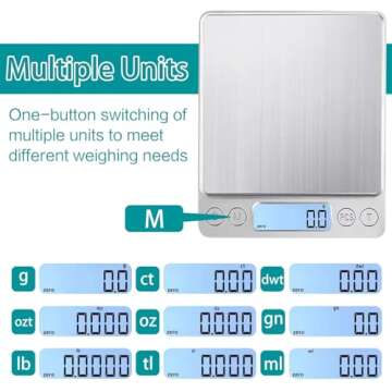 Digital Kitchen Scale for Cooking, Baking and Meal Prep