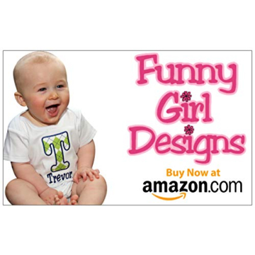 Funny Girl Designs Personalized BIB for Baby Boys Embroidered with Your Custom Name with Fabric Tie (Blue Polka Dot)