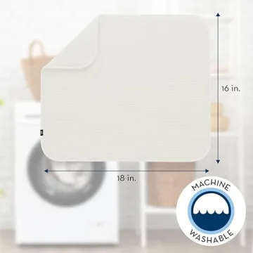 S&T INC. Dish Drying Mat - Large 16" x 18" Cream