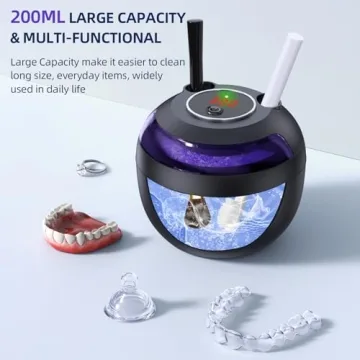 Ultrasonic Retainer Cleaner for Dental Hygiene and Jewelry
