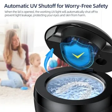 Ultrasonic Retainer Cleaner for Dental Hygiene and Jewelry