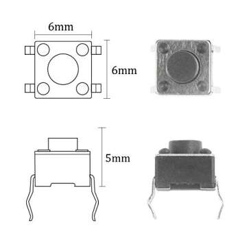 XINGYHENG 200Pcs Tactile Push Button Switches Kit