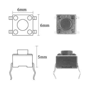 XINGYHENG 200Pcs Tactile Push Button Switches Kit
