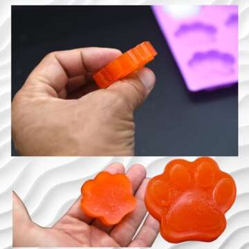 2 Pack Dog Homemade Treat Mold, Puppy Dog Paw Shaped, Reusable Silicone Molds, Easy to clean, Suitable for Microwave Oven, Refrigerator