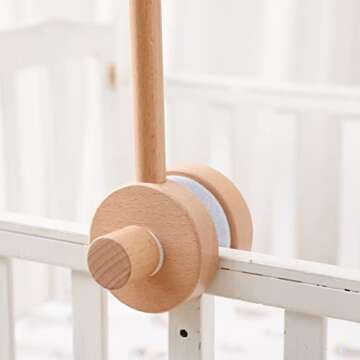 Crib Mobile Arm | Wooden Crib Mobile Holder | Nursery Decor for Newborn Boys and Girls