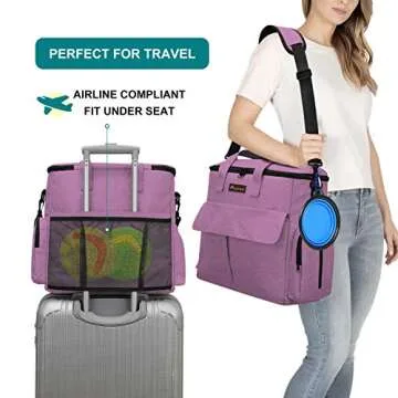 Modoker Dog Food Tote Bag - Travel Set for Pets