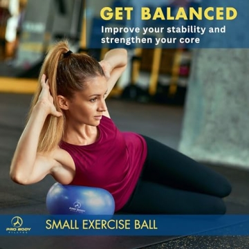 ProBody Pilates Ball - 9 Inch with Easy Pump Included