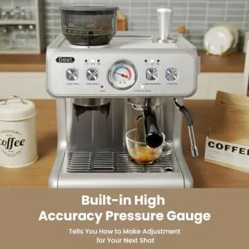 Gevi Dual Boiler Espresso Machine with Built-in Grinder