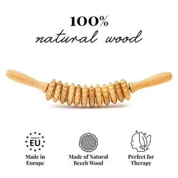 Tuuli Wooden Massage Roller for Effective Cellulite Reduction