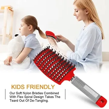 Hairstreaq Detangling Brush for Easy Hair Management