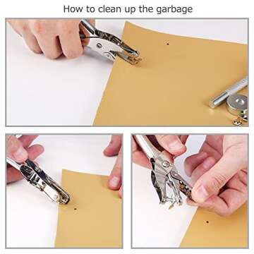 Caydo 360 Sets 3 Sizes Leather Rivets Double Cap Rivet Tubular Metal Studs with 4 Fixing Tools and Punching Pliers for Leather Craft/Shoes/Bags/Belts Repair Decoration 4 Colors