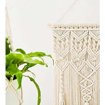 Mkono Macrame Wall Hanging Boho Decor for Home