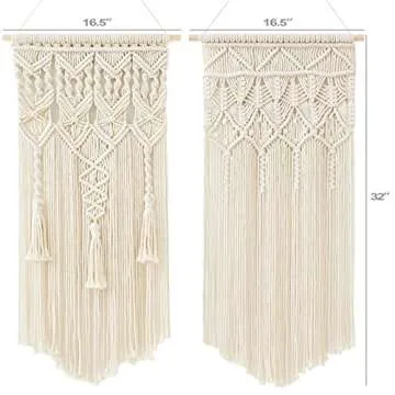 Mkono Macrame Wall Hanging Boho Decor for Home