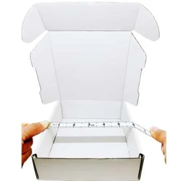 Small White Box 6 x 6 x 2 Inch 50 Pack Recyclable Corrugated Gift Mailers Storage Business Packaging Shipping Boxes