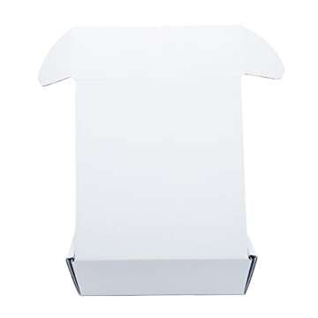 Small White Box 6 x 6 x 2 Inch 50 Pack Recyclable Corrugated Gift Mailers Storage Business Packaging Shipping Boxes