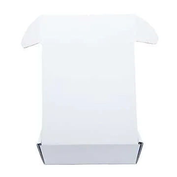 Small White Box 6 x 6 x 2 Inch 50 Pack Recyclable Corrugated Gift Mailers Storage Business Packaging Shipping Boxes
