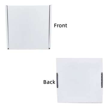 Small White Box 6 x 6 x 2 Inch 50 Pack Recyclable Corrugated Gift Mailers Storage Business Packaging Shipping Boxes