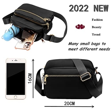 Stylish DIHKLCIO Nylon Crossbody Bag for Women