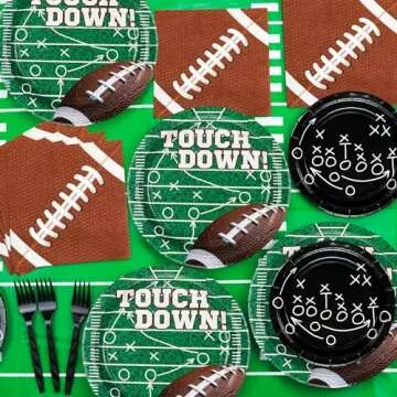 Football Party Supplies for 40 Guests - Complete Set