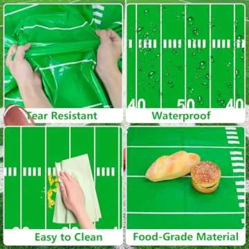 Football Party Supplies for 40 Guests - Complete Set