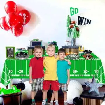 Football Party Supplies for 40 Guests - Complete Set