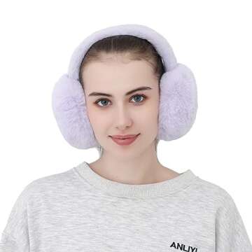 Yedilen Women Winter Ear Muffs - Soft Faux Fur Warmers