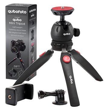 Qubo Mini Tripod for Cameras and Phones - Compact Stand