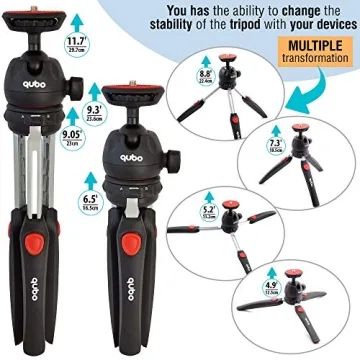 Qubo Mini Tripod for Cameras and Phones - Compact Stand