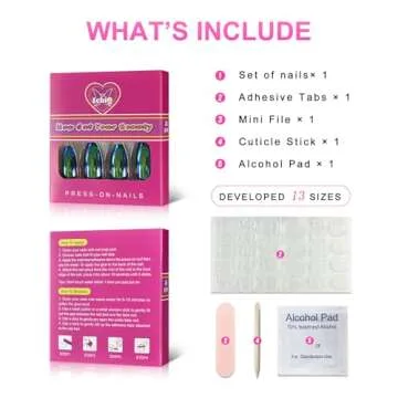 Super Holographic Blue Purple Coffin Nails - High Quality Tips