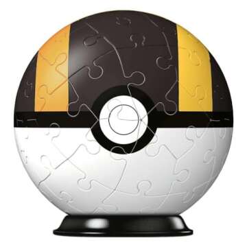 Ravensburger Pokemon Ultra Ball - 3D Jigsaw Puzzle Ball for Kids Age 6 Years Up - 54 Pieces - No Glue Required - Pokeball, White